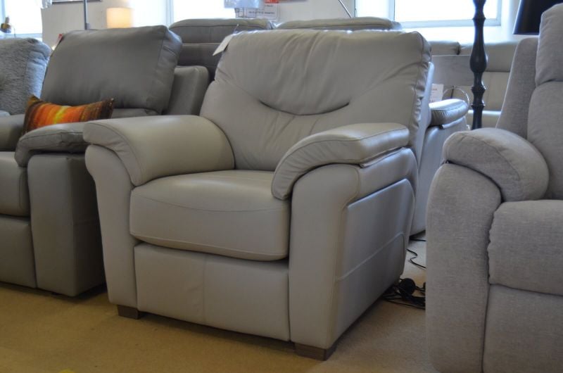 Washington 3 Seater Sofa, Footstool and Power Recliner Chair in Leather