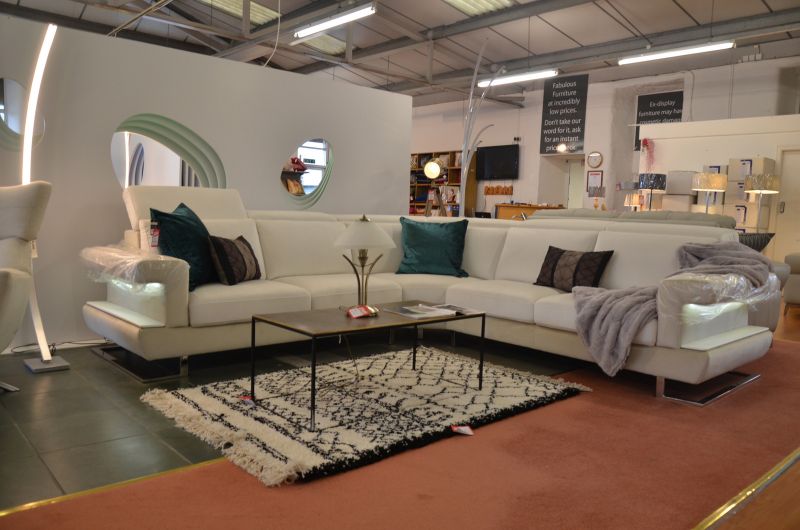 designer Italian corner sofas Lancashire near Manchester ex display designer suites with fast UK delivery