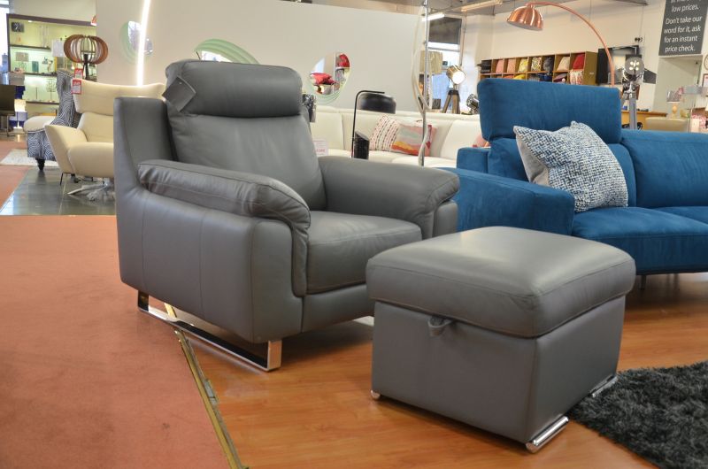 designer leather armchairs ex display discount shop Clitheroe lancashire