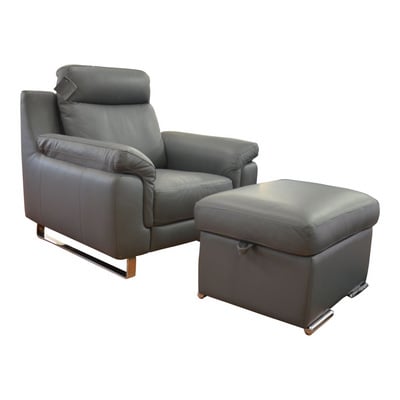 Italian leather armchairs