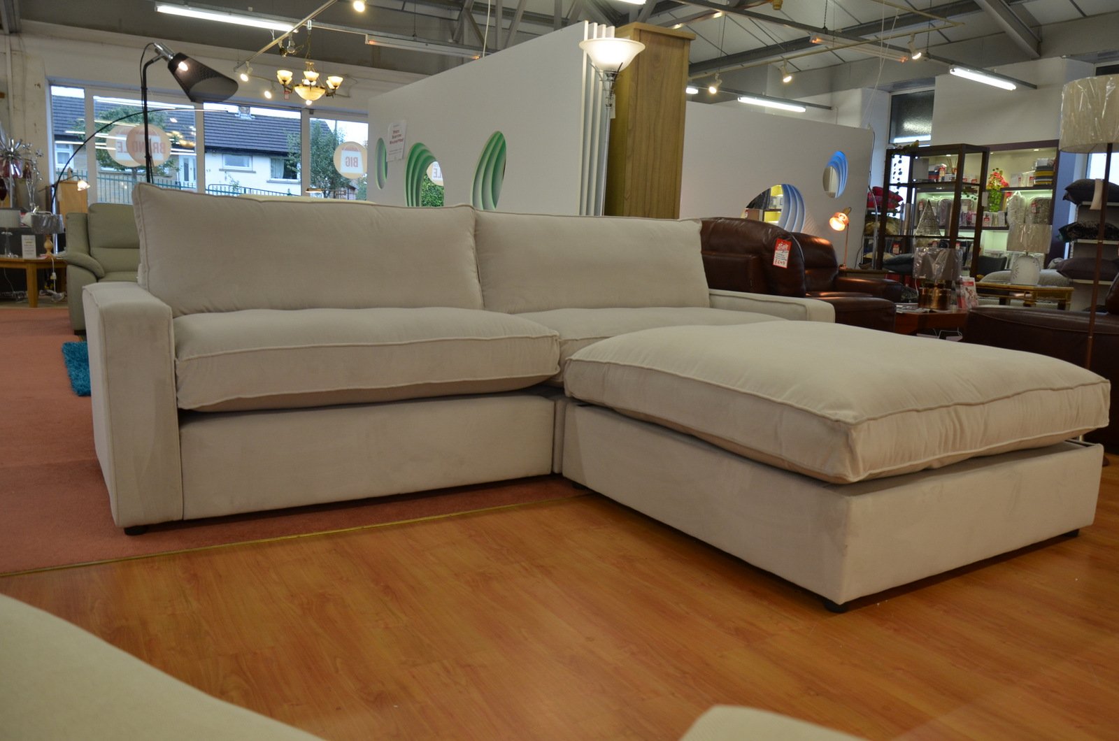 ex display corner sofa in fabric from Willow & Hall